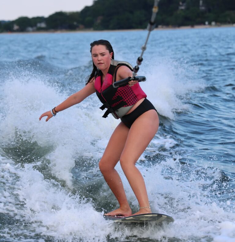 Wakesurfing in the hamptons